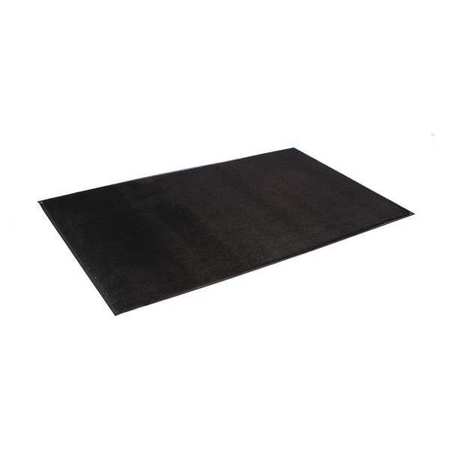 CROWN MATTING TECHNOLOGIES Carpeted Wiper Door Mat, Black, 4 ft. W x WP 0410BK