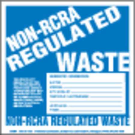 LABELMASTER Non-RCRA Regulated Waste Label Ruled, Pk100 BWM7