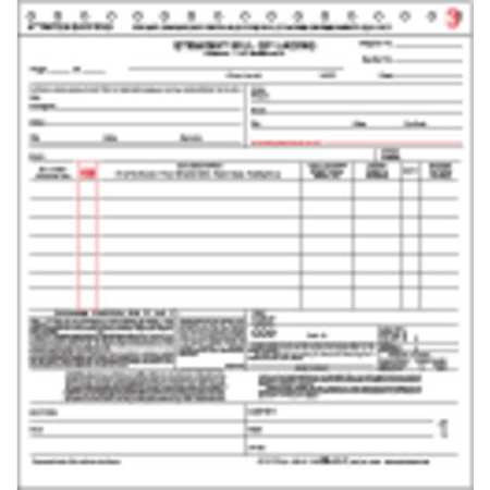 LABELMASTER Straight Bill Of Lading Form, 3Pt, PK100 F370-3