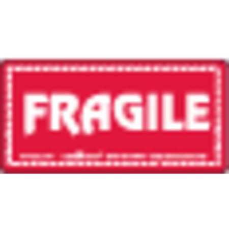 Labelmaster Fragile Label Paper Label, 2"x4", Pk500 L114