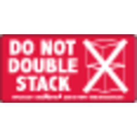 LABELMASTER Do Not Double Stack Label, 2"x4", Pk500 L129