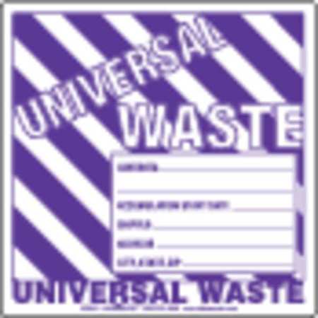 LABELMASTER Universal Waste Label Gen Info Vinyl, Pk100 UWMV