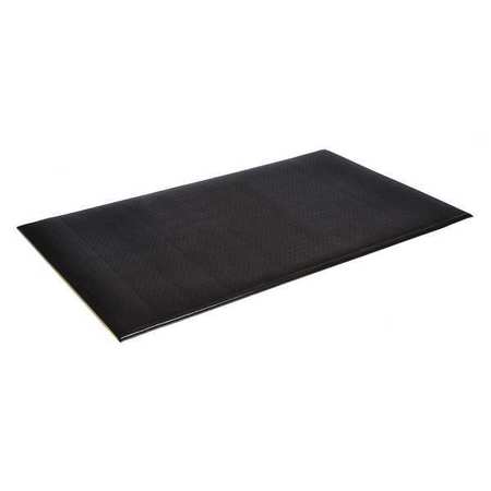 CROWN MATTING TECHNOLOGIES Antifatigue Comfort Mat, Black, 12 ft. L x WB 0312KP