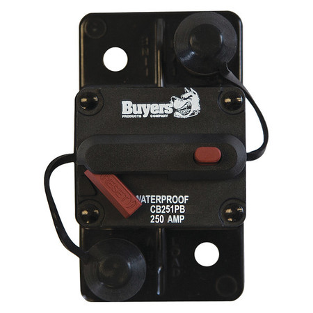 BUYERS PRODUCTS CIRCUIT BREAKER, 250 AMP, PUSH-TO-TRIP,  CB251PB