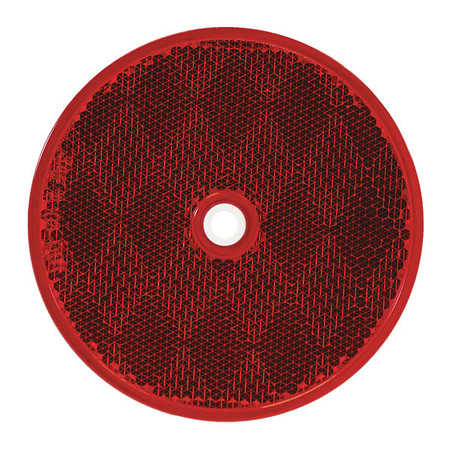 Buyers Products 3.1875 Inch Red Round DOT Bolt-On Reflectors 5623316