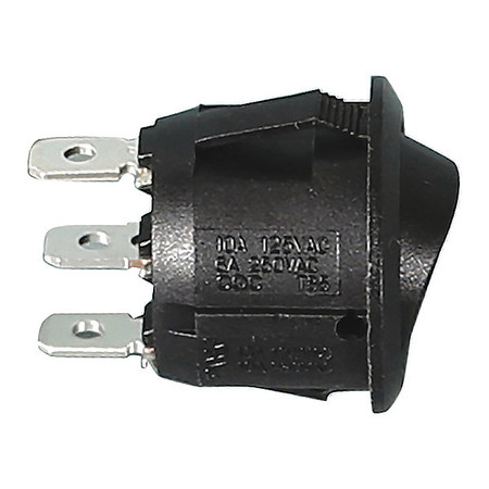 BUYERS PRODUCTS On/Off/On Mini Round Rocker Switch Black 6391103