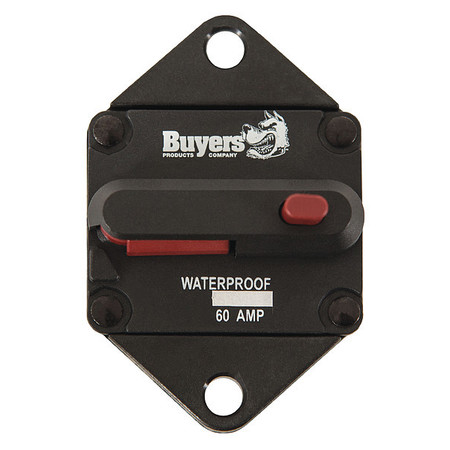 BUYERS PRODUCTS 60 Amp Push-to-Trip Circuit Breaker CB62PB