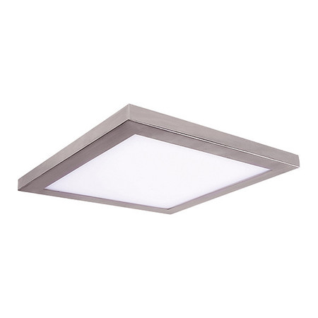 AMAX LIGHTING LED, Platter Square Light, 13 x 13 x 1 Nkl LED-SM13DL-NKL