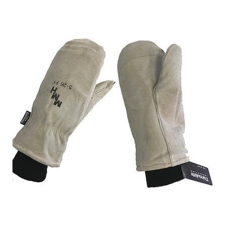 POLAR PLUS Insulated Palm Patch Cowhide Mitten, L GL-5-26-FF