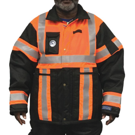 Polar Plus Insulated Men's Hi Vis Jacket, Orange, L 401HI-O-L