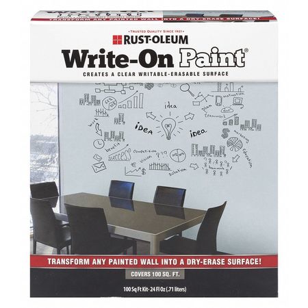 RUST-OLEUM Write-On Paint, 100 sq. ft., Clear, 24 oz. 72110