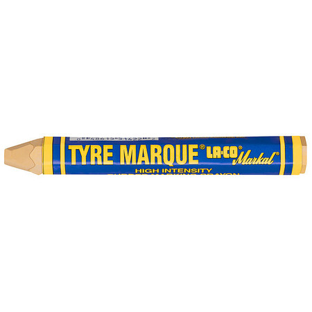 MARKAL Wax Tire Marker 1/2"W x 4-5/8"L, Yellow 51421