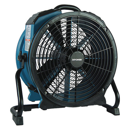 XPOWER Axial Fan, 1/3HP, Timer, Power Outlets, 115, 3600 cfm, 9.8 W. X-47ATR