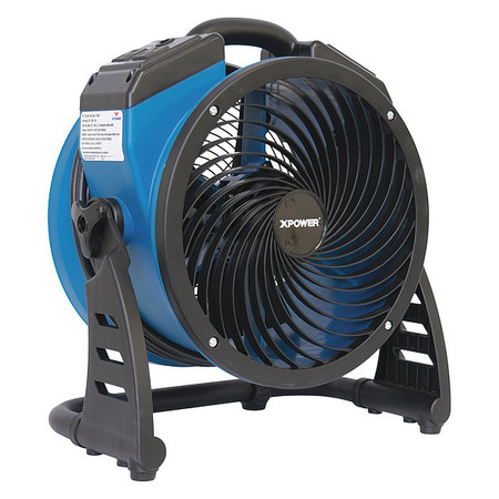 Xpower Axial Air Mover, Power Outlets, 1100 CFM, 115, 1100 cfm, 14.2 W. P-21AR