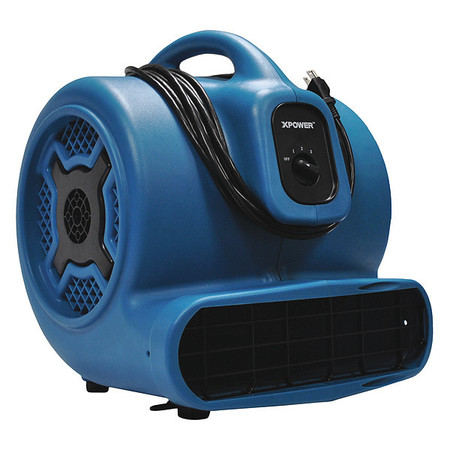 Xpower 3/4 HP, 3200 CFM, 7.5 Amps, 4 Positions, 3 Speeds Air Mover P-800