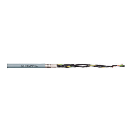 IGUS Control Cable, PVC, No.16, 3CG/Shield, 25ft CF140-15-03