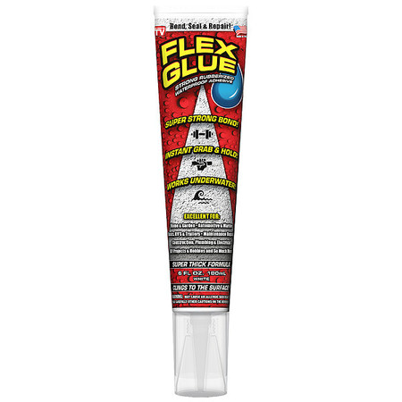 FLEX SEAL Rubber Sealant Glue Tube, 6 oz. GFSTANR06