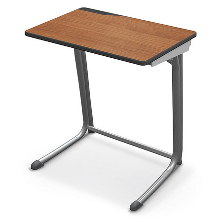 Essential Student Desk, 17-3/4" D, 25.63" W, 28-1/2" H, Redwood, Laminate 89706