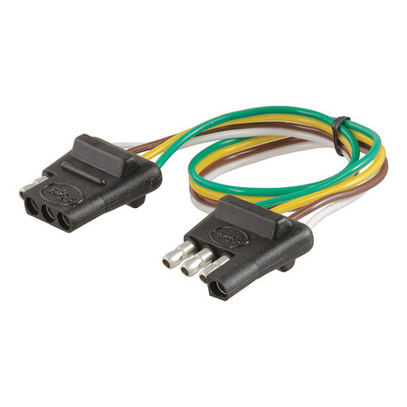 Curt Flat 4-Way Connector Plug/Socket, 58381 58381