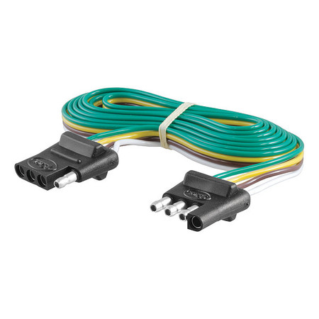 CURT Flat 4-Way Connector Plug/Socket, 58051 58051