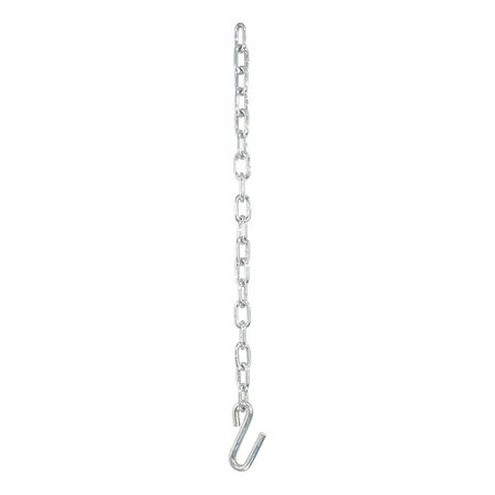 CURT Safety Chain, 1 S Hook, Clr Zinc, 27", 80040 80040