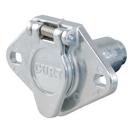 CURT Rnd 4-Way Cnnctr Sckt, Vehicle Side, 58071 58071