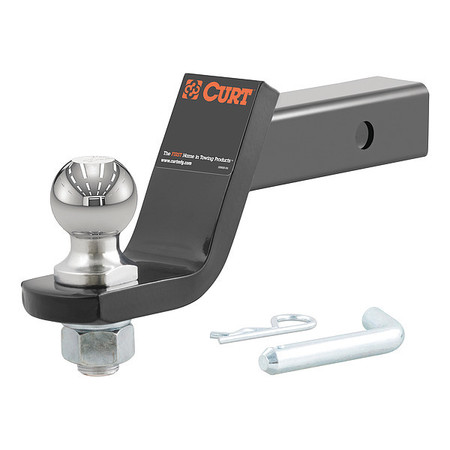 CURT Loaded Ball Mount w/2" Ball, 4" Drop 45056