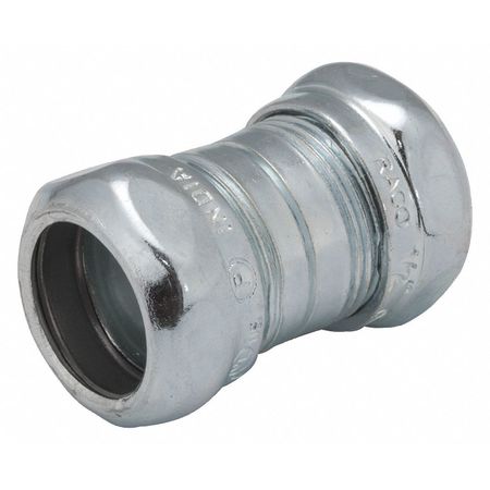 RACO Compression Coupling, 1/2" Conduit, Steel 2922