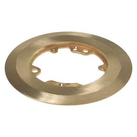 RACO Electrical Box Cover, 0 Gang, Round, Brass, Single Receptical 6235