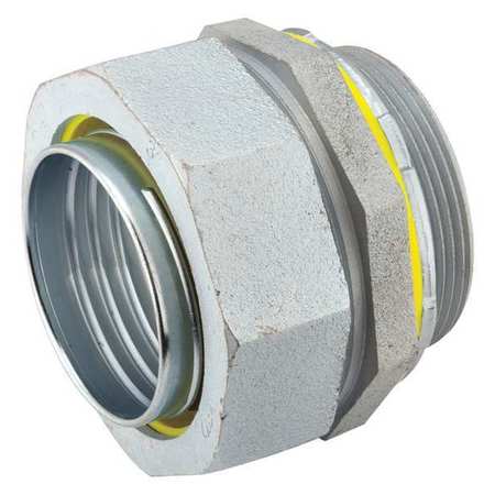 RACO Noninsulated Conector, 1-1/2 In., Straight 3406