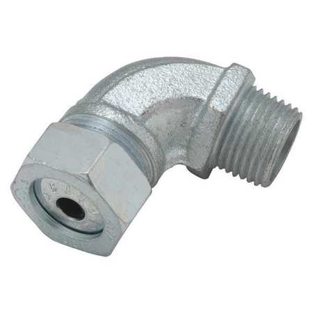 RACO Cord Connector, Silver, 2-3/4" L, Iron 3794-0