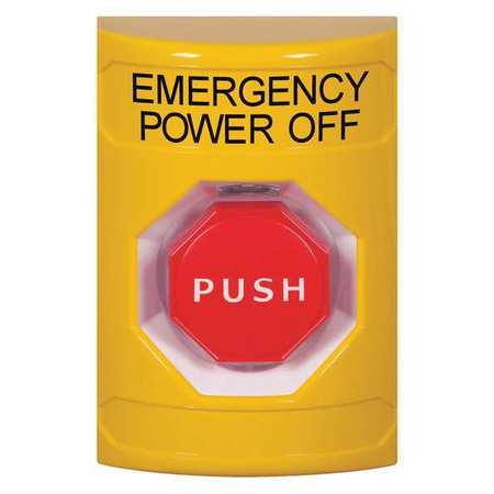 Safety Technology International Emergency Power Off Push Button, Yellow SS2205PO-EN