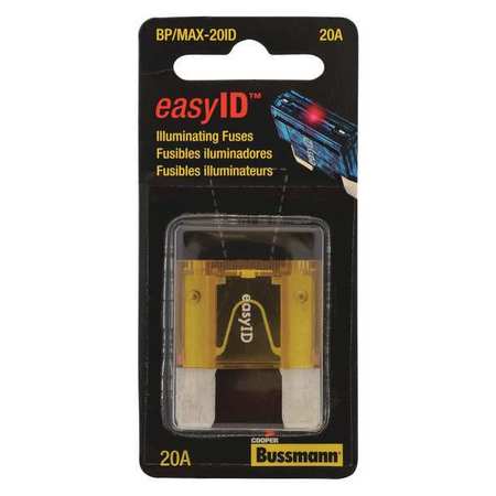EATON BUSSMANN Automotive Fuse, MAX-ID Series, 20A, 32V DC, Indicating BP/MAX-20ID