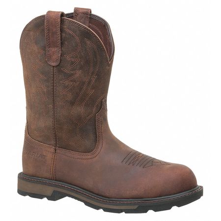 Ariat Size 14 EE Men's Western Boot Steel Work Boot, Brown 10014241