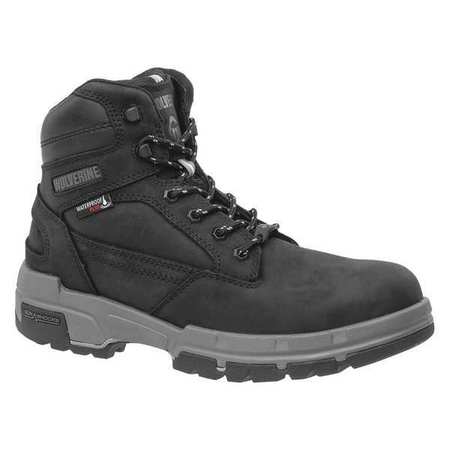 WOLVERINE Size 7 Men's 6 in Work Boot Composite Work Boots, Black W10657 7W