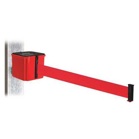 RETRACTA-BELT Belt Barrier, 4-1/4" H, Magnet Mount, Red WH412RD30-RD-MM