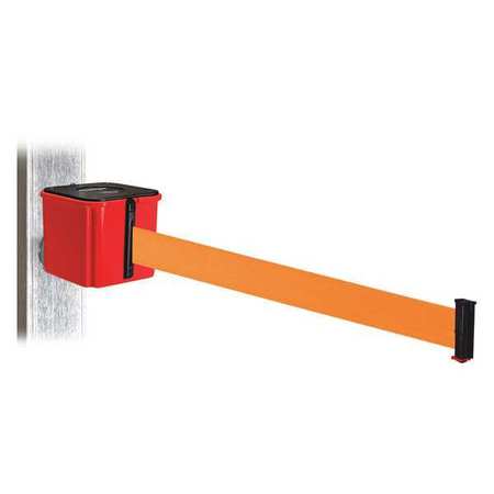 RETRACTA-BELT Belt Barrier, Orange Belt, Magnet Mount WH412RD20-OR-MM