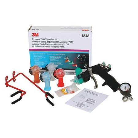 3M HVLP Spray Gun, 0.070/1.8mm" Nozzle Size 16578