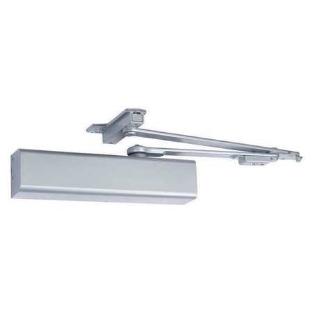 YALE Manual Hydraulic Yale 3000 Door Closer Heavy Duty Interior and Exterior, Silver UNI3511 x 689