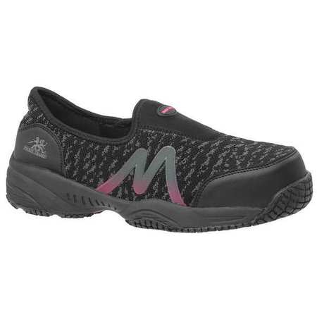 MOXIE TRADES Size 9-1/2 Women's Loafer Shoe Composite Work Shoe, Black 50180