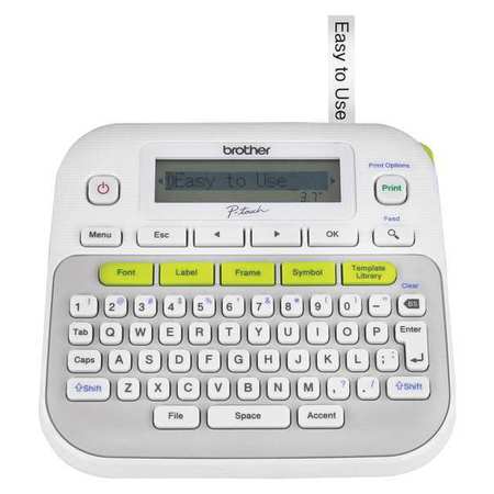 Brother Label Maker LCD, Line Graphical, Font Size Scalable PTD210