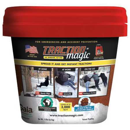 Traction Magic Instant Traction Agent, 15 lb., Bucket 90000