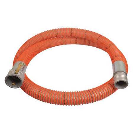 Continental Contitech 6" ID x 20 ft PVC Water Suction Hose Clear/OR WST600-20CE-G