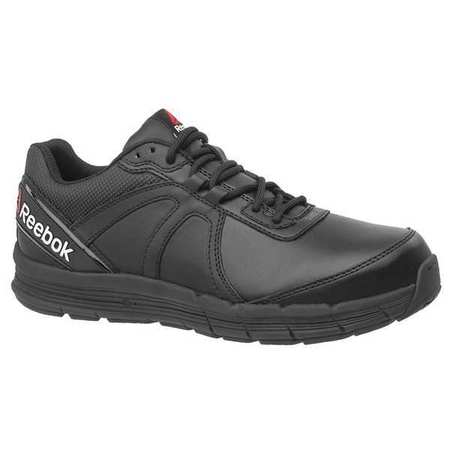 REEBOK Size 9-1/2 Men's Athletic Shoe Steel Work Shoe, Black RB3501