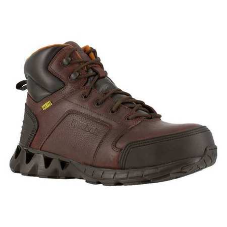 REEBOK Size 11W Men's 6 in Work Boot Composite Work Boot, Brown RB7605