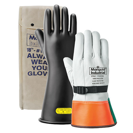 Ansell Electrical Gloves, Size 10, Class 00, PR RIG0011B-KIT