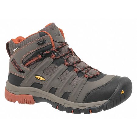KEEN Size 12 Men's Hiker High Steel Work Boots, Brown 1014611