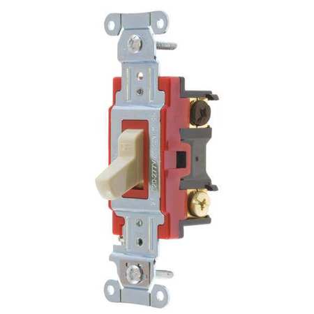 ZORO SELECT Wall Switch, 20A, Ivory, 4-Way Type, Toggle 4904BI