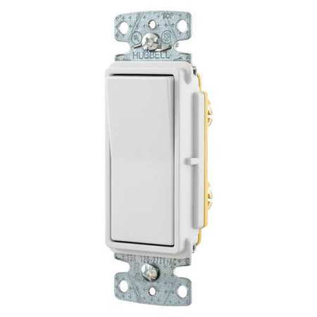Zoro Select Wall Switch, White, 1-Pole Type, 1 to 2 HP RSD115W