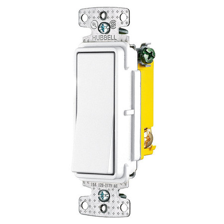 Zoro Select Wall Switch, White, 3-Way Type, 1 to 2 HP RSD315W